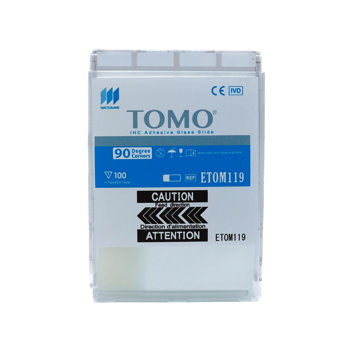 Pre-Loaded TOMO® Adhesion Microscope Slides